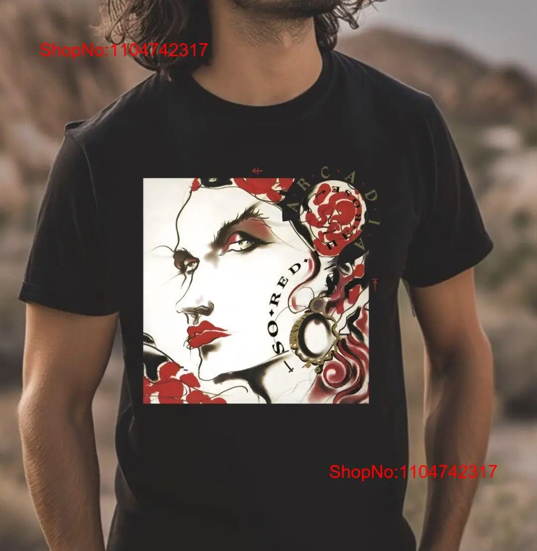Vintage Fashion T Shirts - أركاديا أحمر جدًا وردي أسود تي