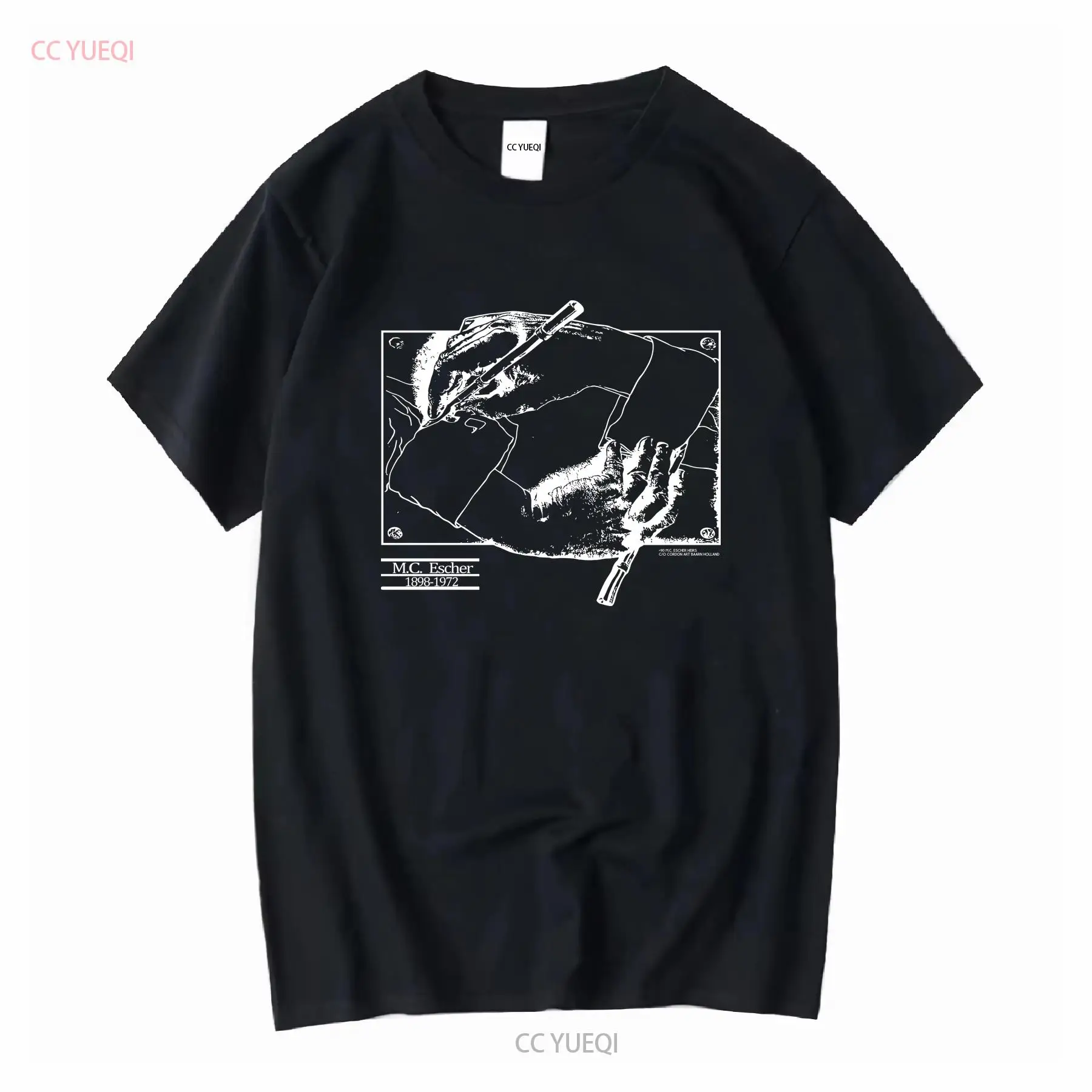 Vintage Fashion Sketches - تي شيرت كلاسيكي 1990 MC Escher