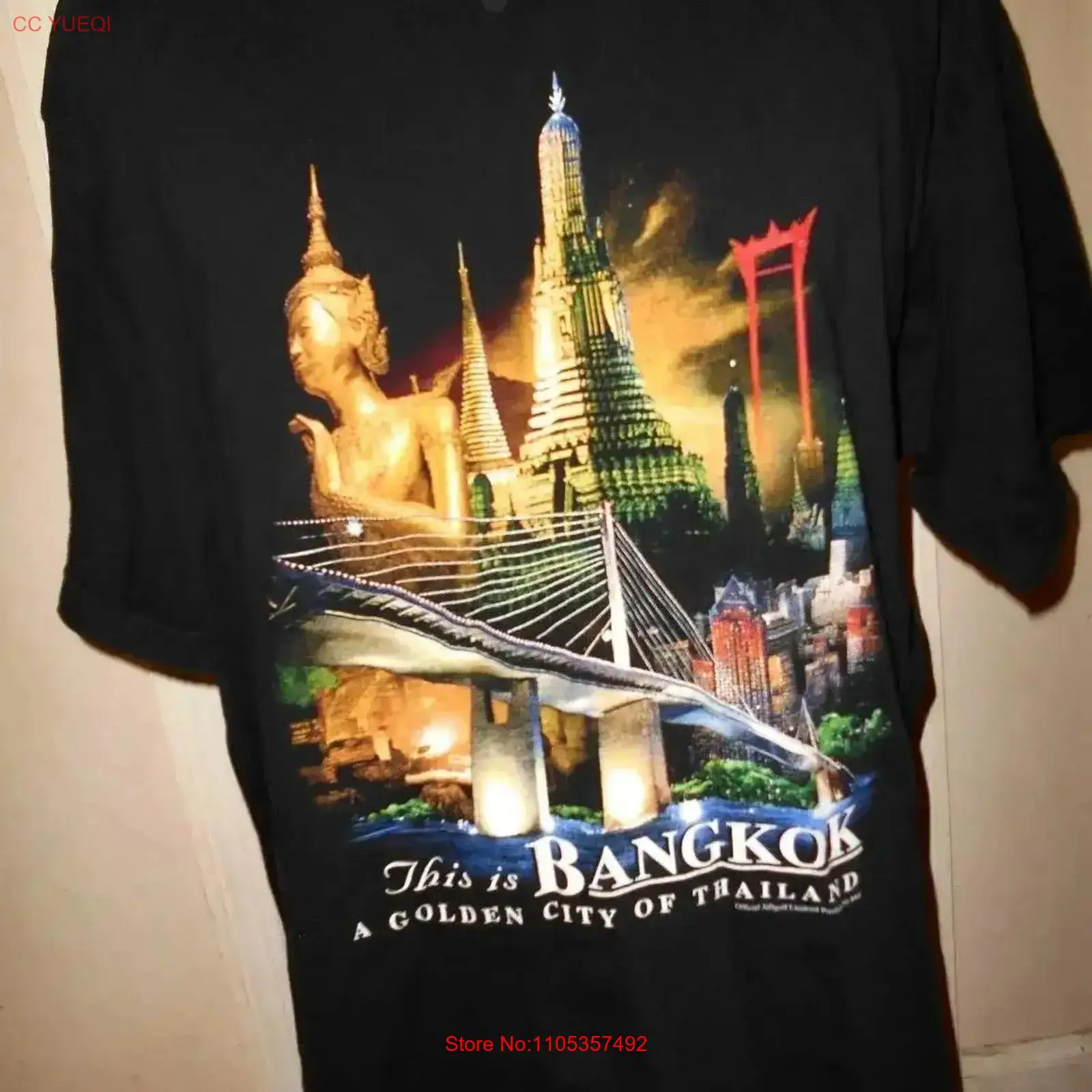 Vintage Fashion Bangkok - تي شيرت رجالي أسود من Jolicolf