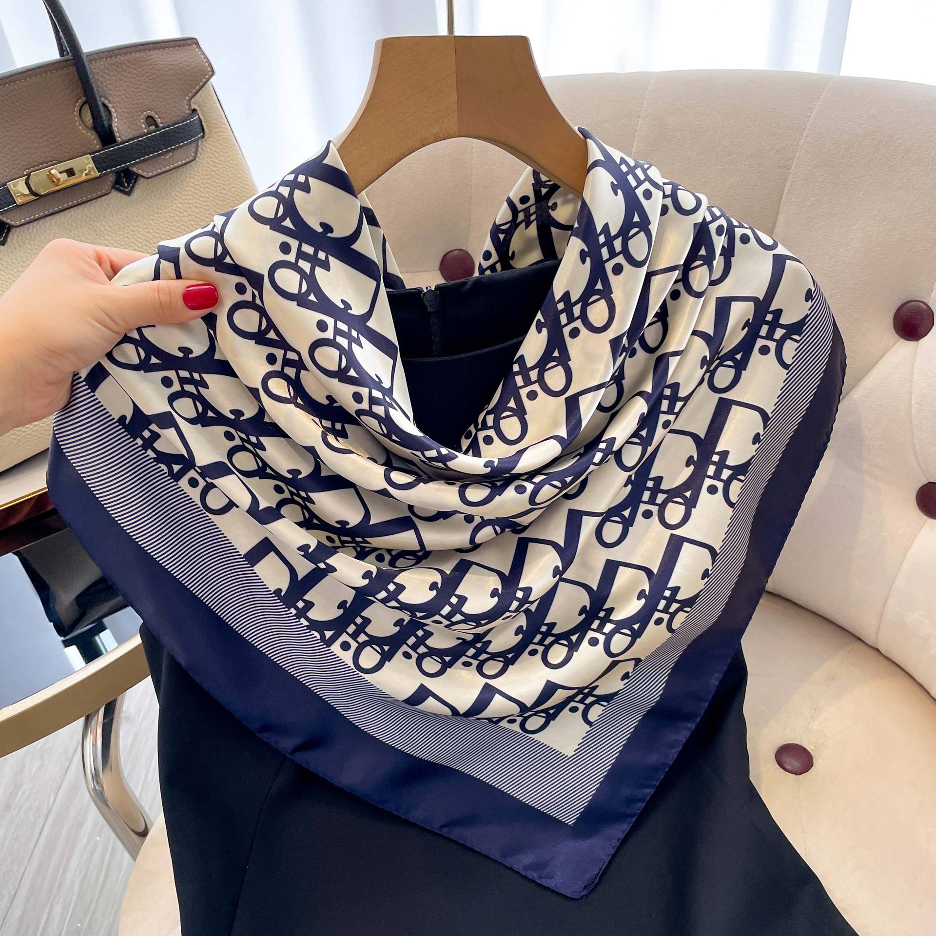 Vintage Fashion Shop - 1 قطعة 90 سنتيمتر السيدات وشاح