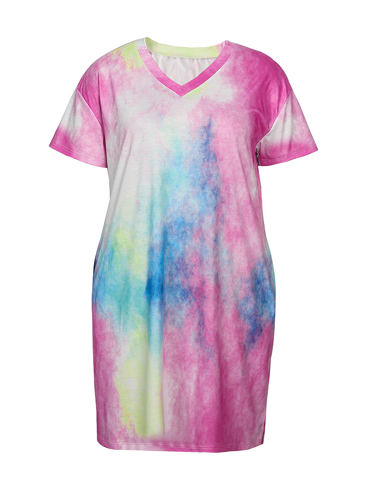 فساتين نسائية كاجوال بمقاسات ك - مراجعة Tie Dye Shirt Vintage وسعره