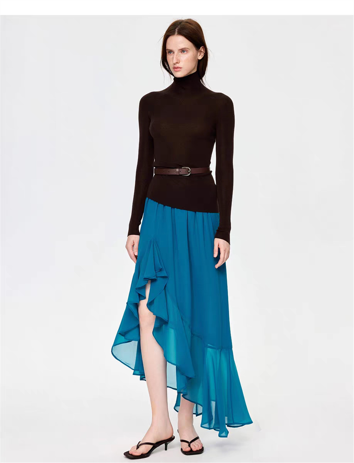 تنورة شيفون أنيقة غير منتظمة ب - مراجعة Vintage Fashion Luxury وسعره