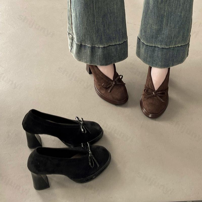المرأة عالية الكعب 2025 ربيع ا - مراجعة Vintage Fashion Luxury وسعره