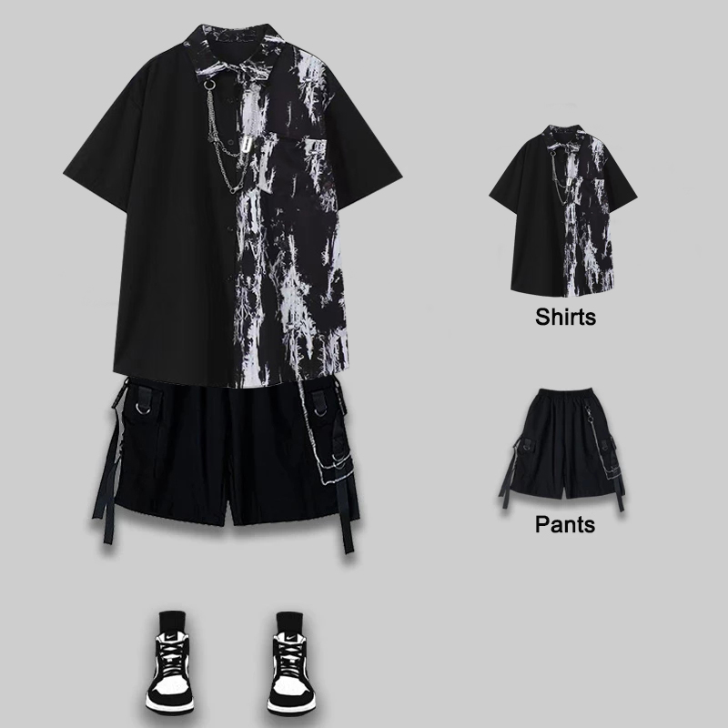 Arens Techwear الرجال الصيف دع - مراجعة Tie Dye Shirt Vintage وسعره