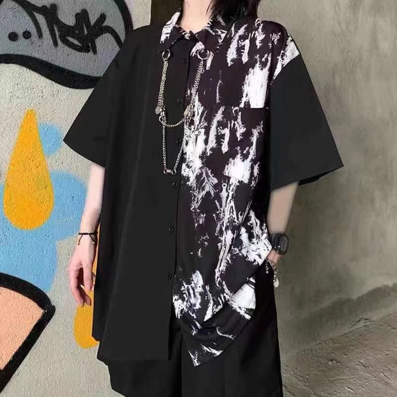 Arens Techwear الرجال الصيف دع - مراجعة Tie Dye Shirt Vintage وسعره