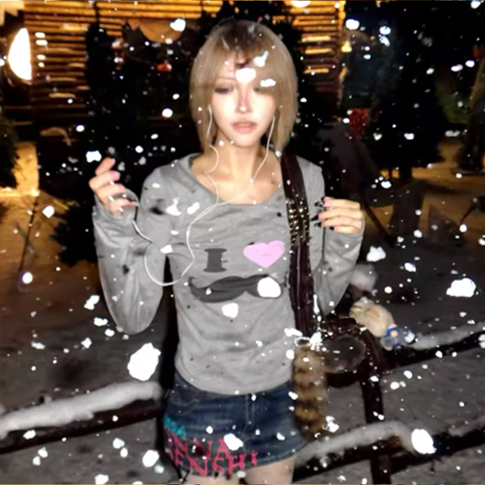 تي شيرت ياباني بطبعة Y2K على ش - مراجعة Vintage Fashion T Shirts وسعره