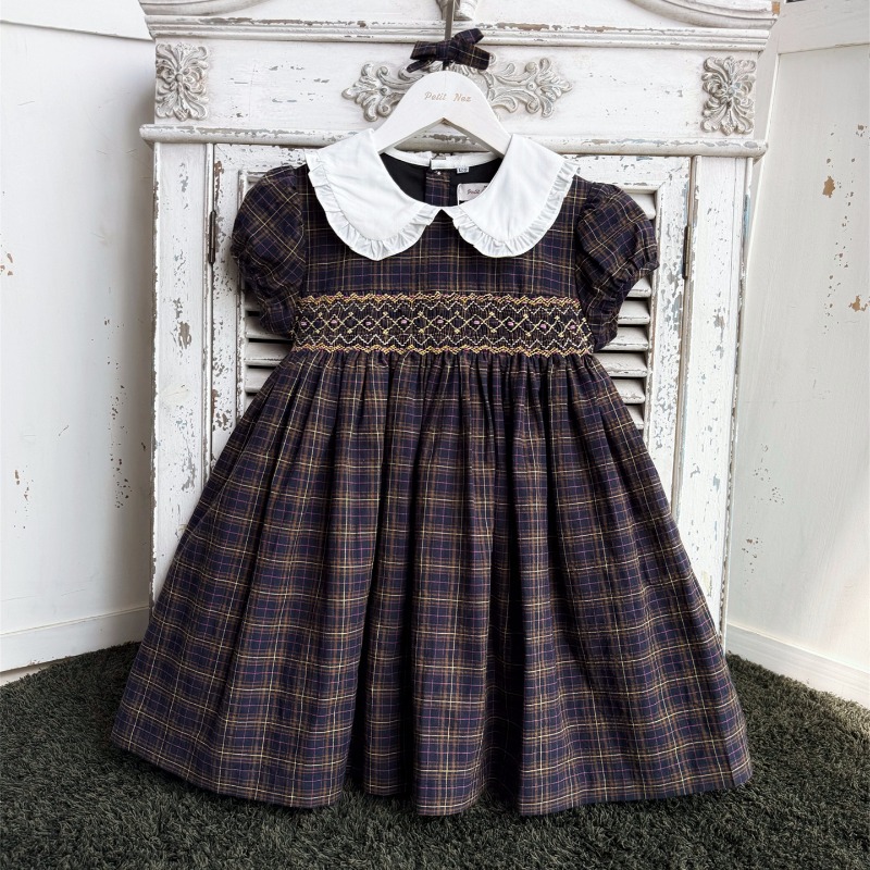 فستان بناتي طويل الأكمام مطرز  - مراجعة Vintage Fashion Boutique وسعره