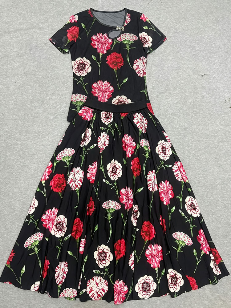 طقم نسائي صيفي جديد بتصميم ريت - مراجعة Vintage Fashion T Shirts وسعره