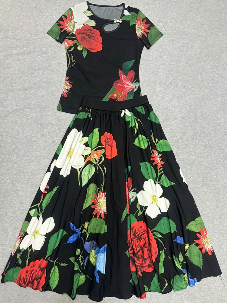 طقم نسائي صيفي جديد بتصميم ريت - مراجعة Vintage Fashion T Shirts وسعره