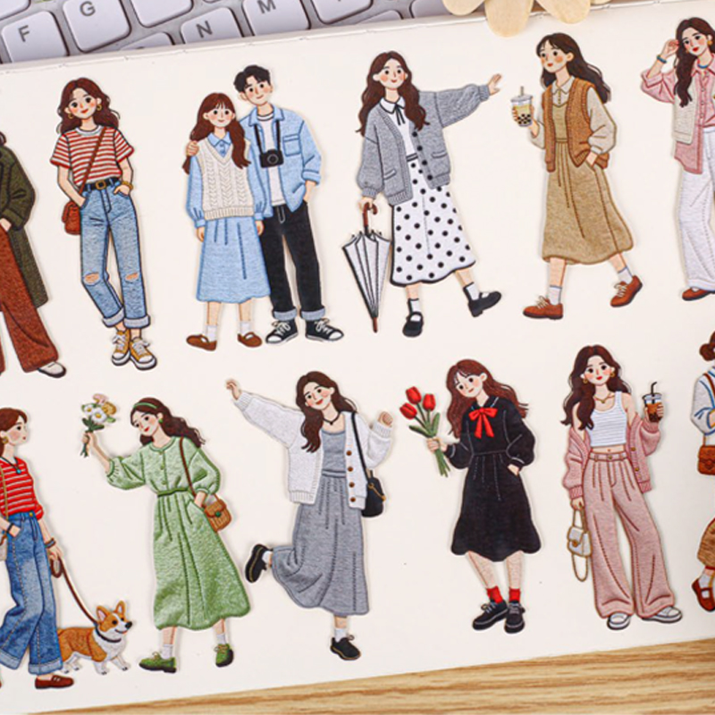 حزمة ملصقات فتيات الموضة الكلا - مراجعة Vintage Fashion Journal وسعره