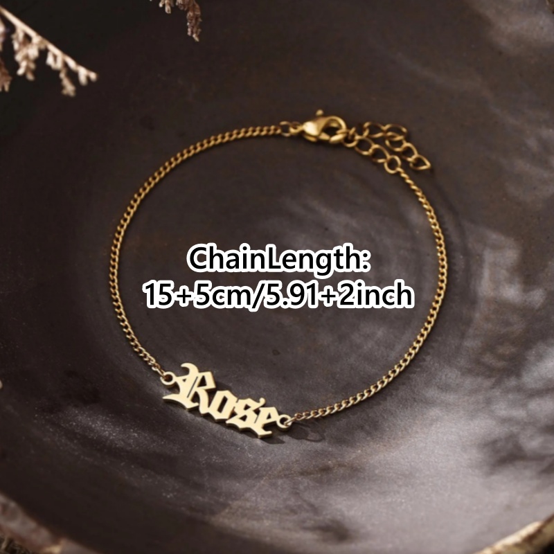 سوار مخصص من الفولاذ المقاوم ل - مراجعة Vintage Fashion Font وسعره
