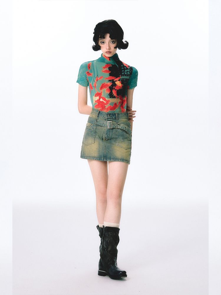 Onalippa مطوي ذهبية قميص مرن ا - مراجعة Tie Dye Shirt Vintage وسعره