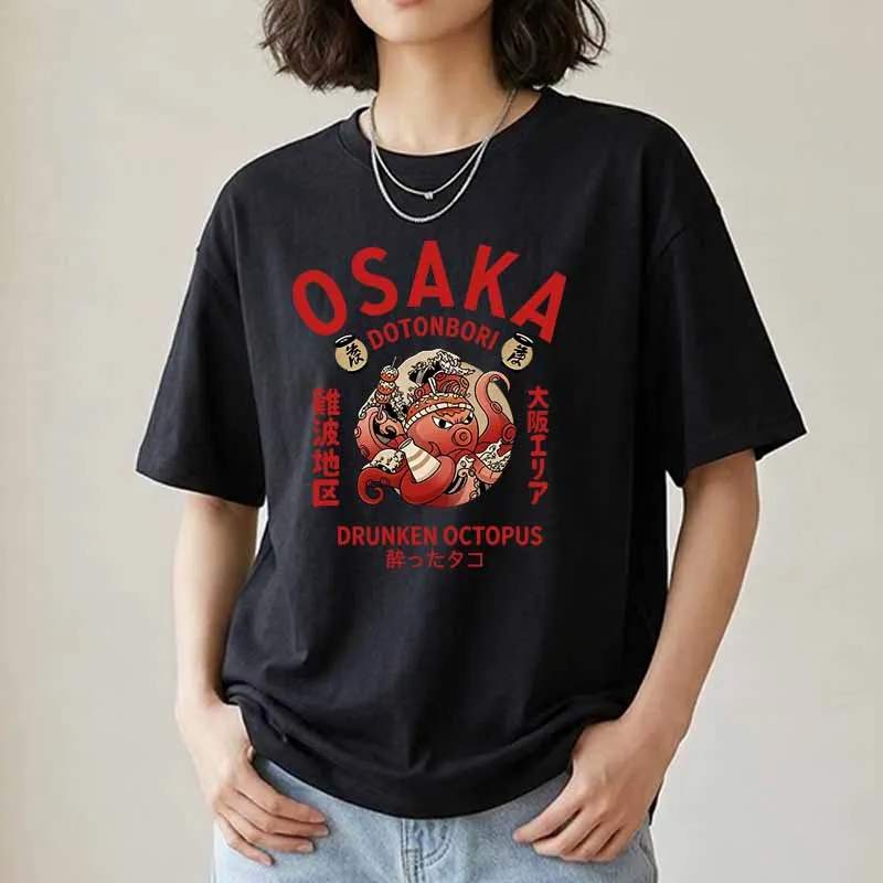 تي شيرتات نسائية صيفية بطبعة أ - مراجعة Vintage Fashion Osaka وسعره