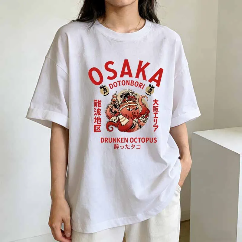 تي شيرتات نسائية صيفية بطبعة أ - مراجعة Vintage Fashion Osaka وسعره