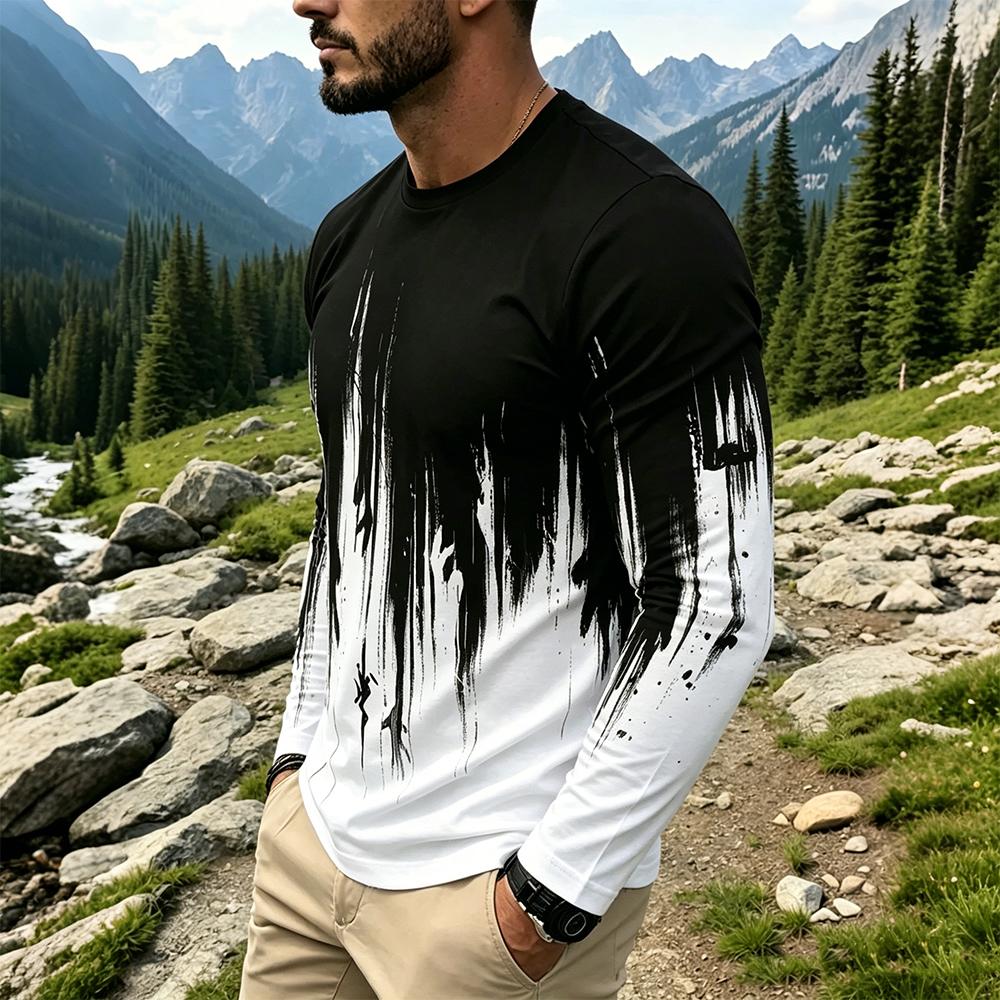 قميص رجالي بأكمام طويلة بتصميم - مراجعة Vintage Fashion T Shirts وسعره